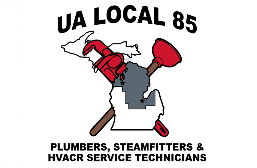 UA Local 85 Plumbers, Steamfitters & HVACR Service Technicians logo