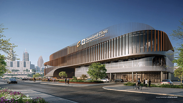 Cleveland Clinic Global Peak Performance Center building rendering