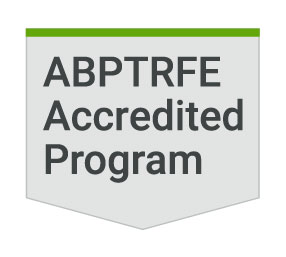 ABPTRFE logo with words ABPTRFE Accredited Program