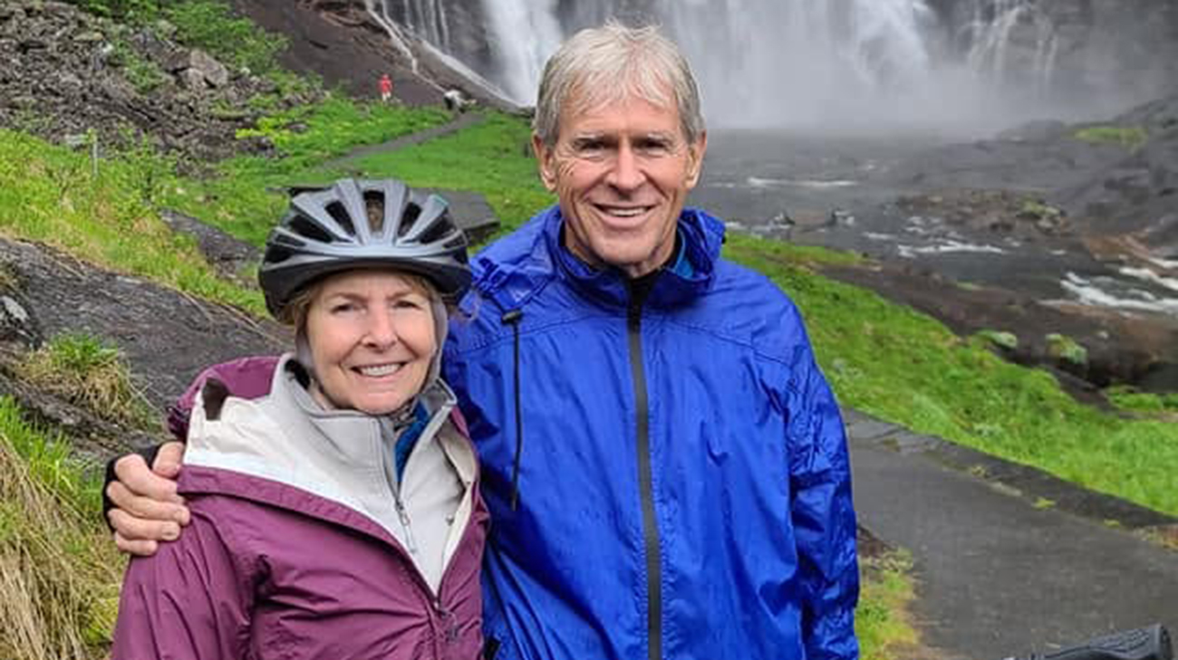 Tom Bruckman, with his companion, Arlene. 