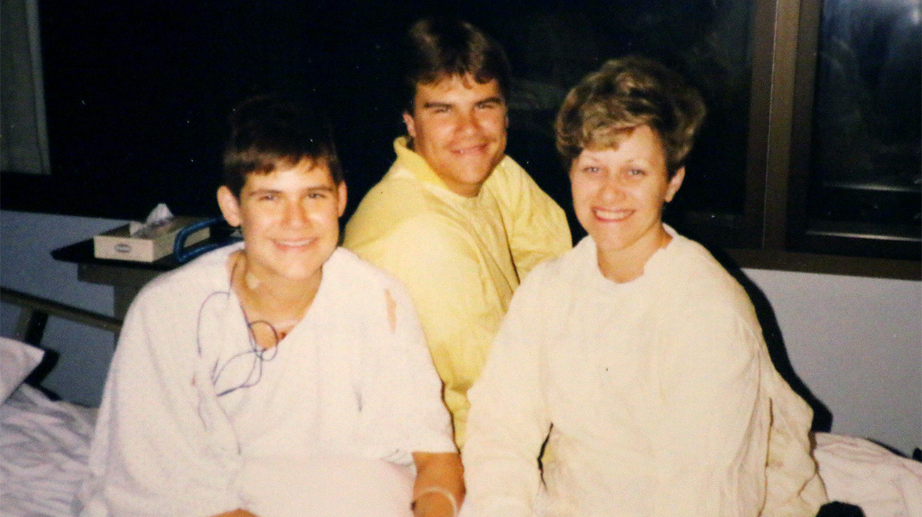 Ryan and family after heart transplant