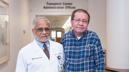 Dr. Mehta, a pulmonologist at Cleveland Clinic, has treated Tom since the lung transplant 26 years ago. (Courtesy: Cleveland Clinic)