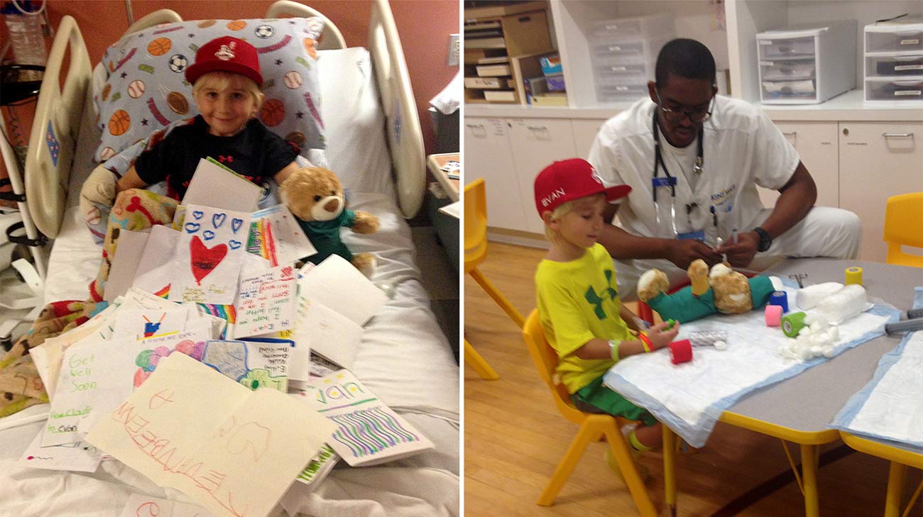 Evan spent nearly 6 weeks at Cleveland Clinic Children's being treated for AFM. (Courtesy: Susan Coyne)