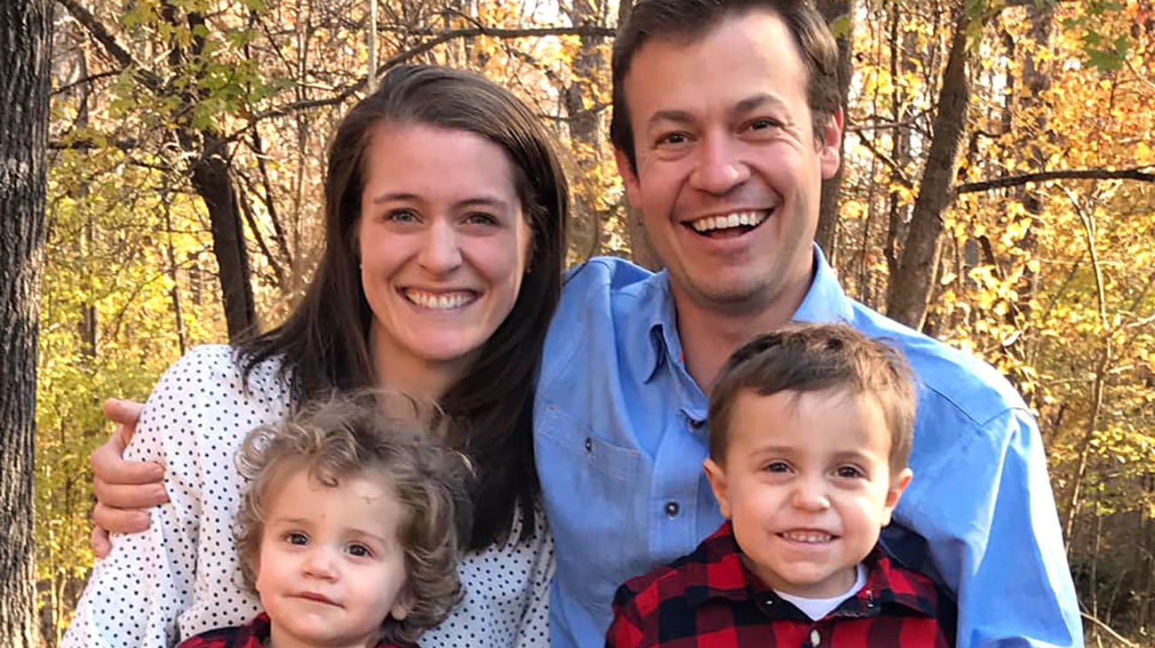 William, his mother, Elizabeth, father, Jeff, and brother Teddy. 