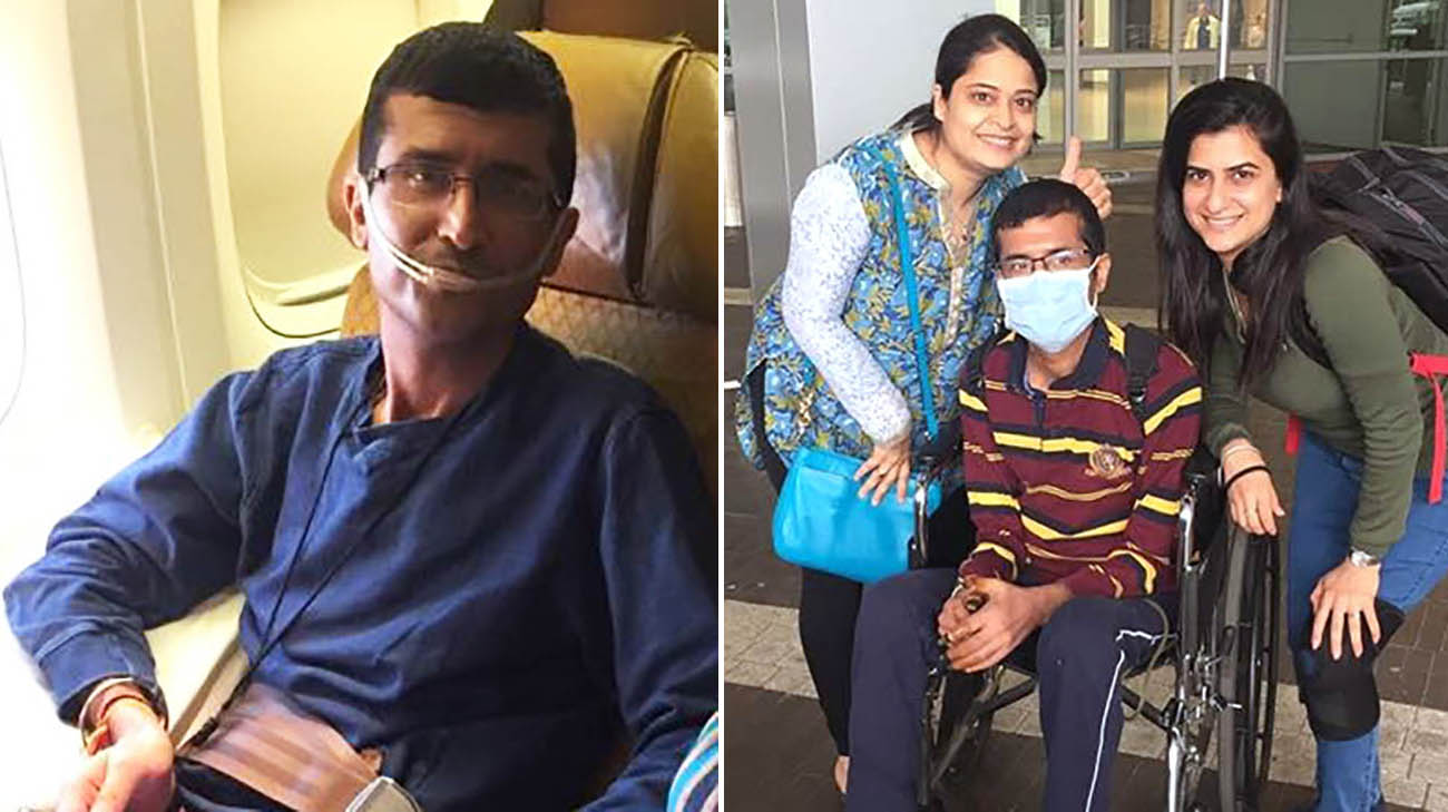 Ajit Tolani flew from India to Cleveland, with his family, to get a life-saving lung transplant at Cleveland Clinic. 
