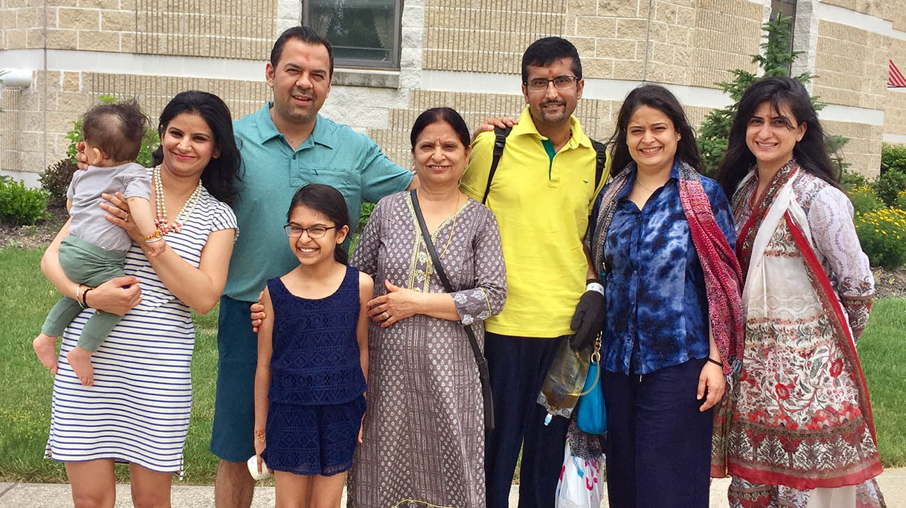 Ajit Tolani and his family. 