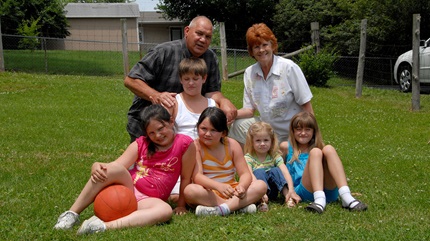 Gerald with his wife and several of their grandchildren. (Courtesy: Gerald Lovelace)