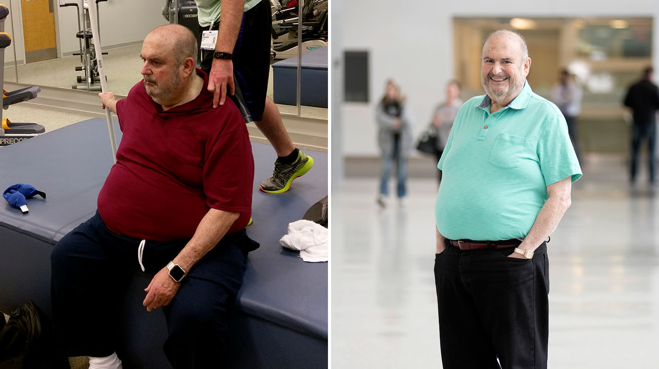 Mitchell before and after participating in Functional Medicine's Ketogenics program. (Courtesy: Mitchell Wax and Cleveland Clinic)
