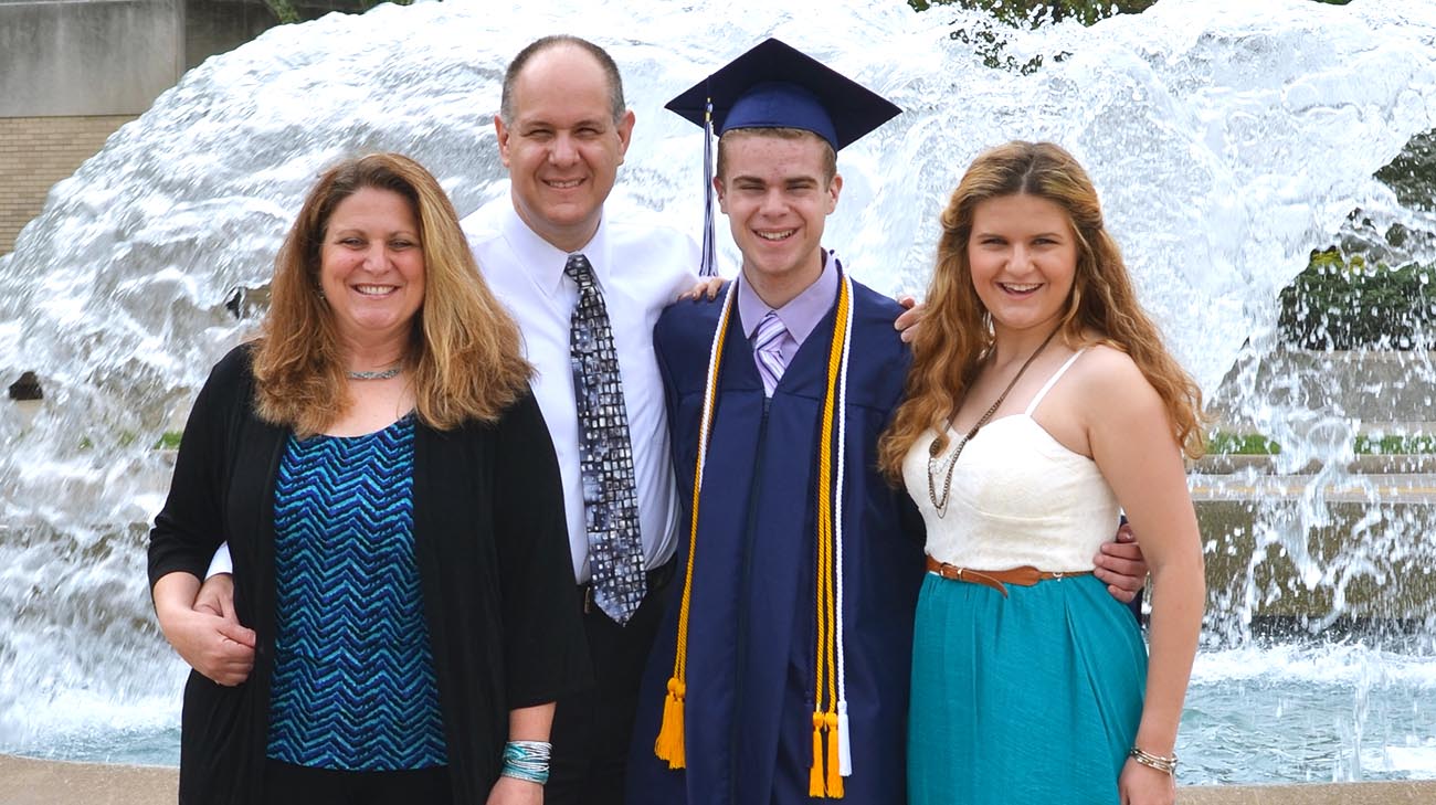 Jordan Pitlor NICU patient graduates from Purdue University.