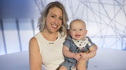 Brittney Rinella and her son. (Courtesy: Cleveland Clinic)