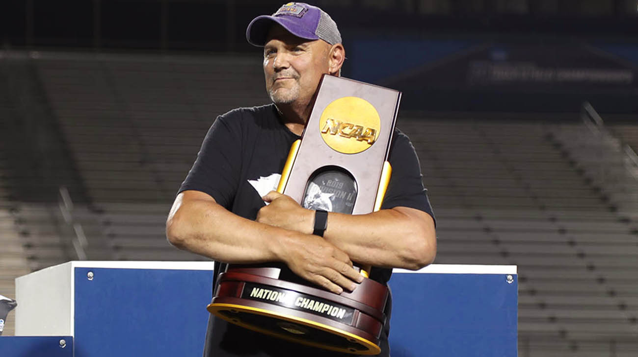 Jud Logan at Division II NCAA outdoor national championships in May 2019. 