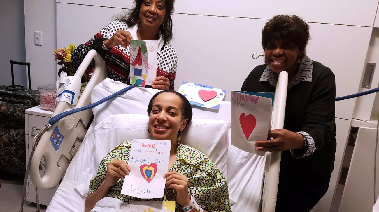 Brigitte's aunt and mother were support system, praying with her and standing my her side before, after and during treatment. (Courtesy: Cleveland Clinic)