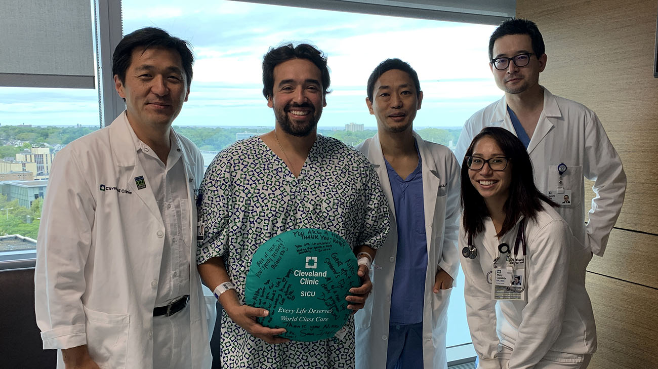 Nikko with his care team, including Dr. Kwon. (Courtesy: Shiri Aviv)