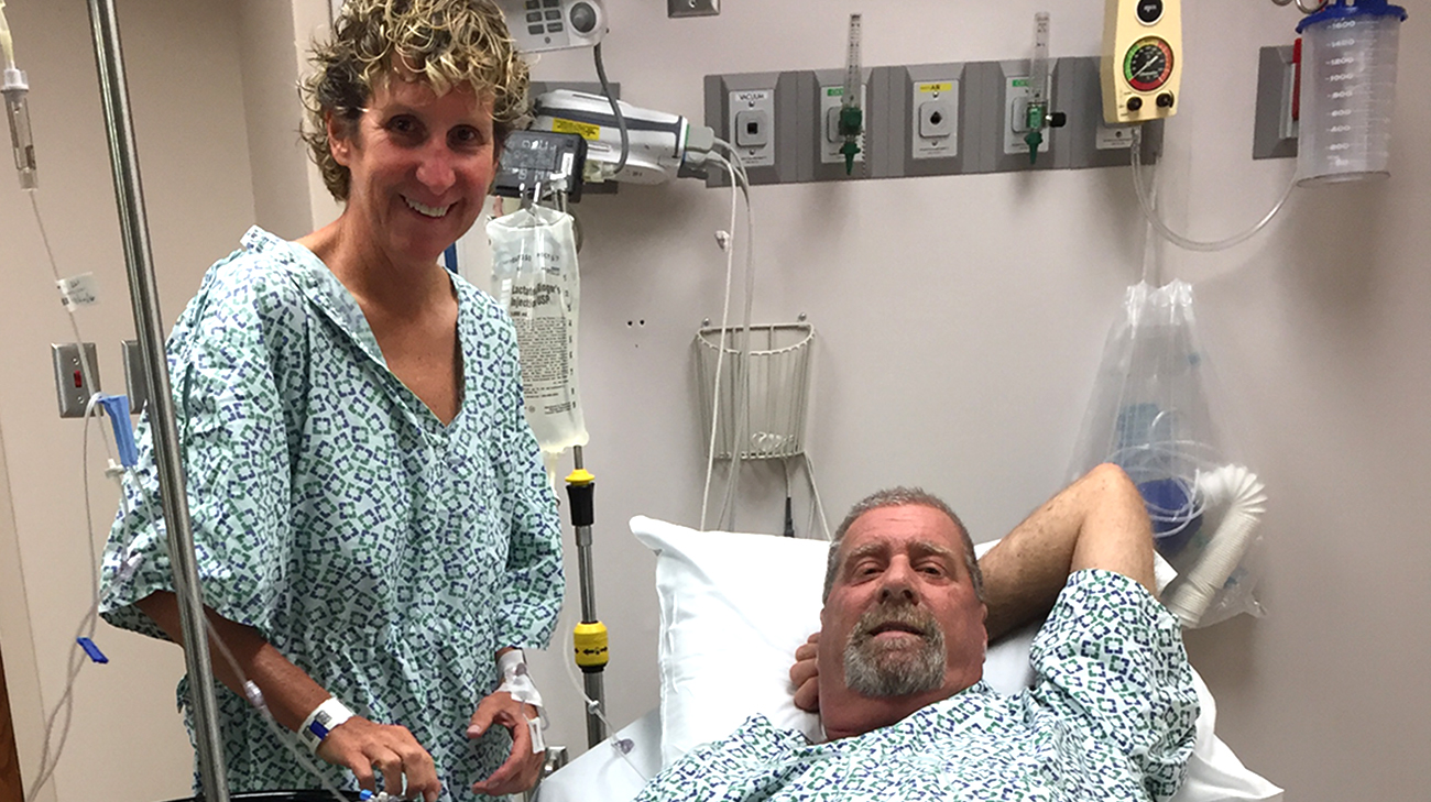 Rick's wife, Mary Ann, was a perfect kidney match when he needed a transplant in 2014. (Courtesy: Rick Rideout) 