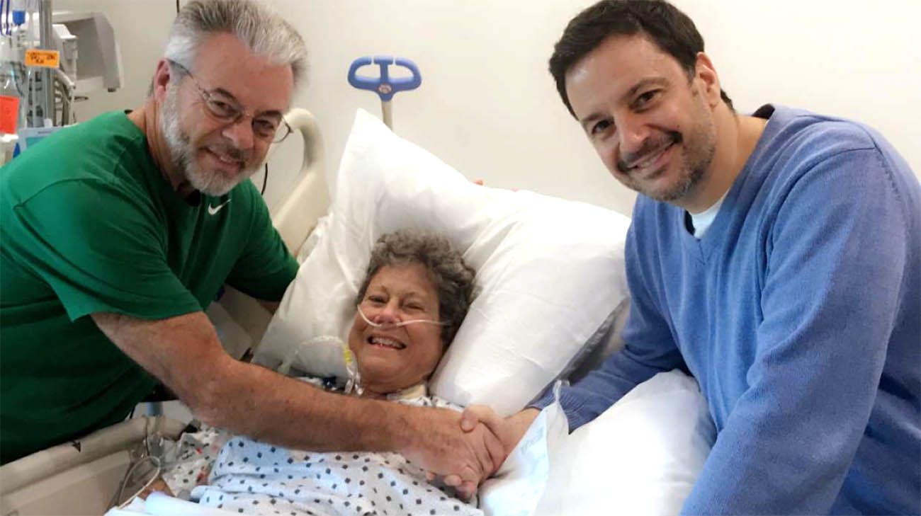 Cindy, with her husband Ron, and Dr. Mazen Hanna. (Courtesy: Cindy Catlett)