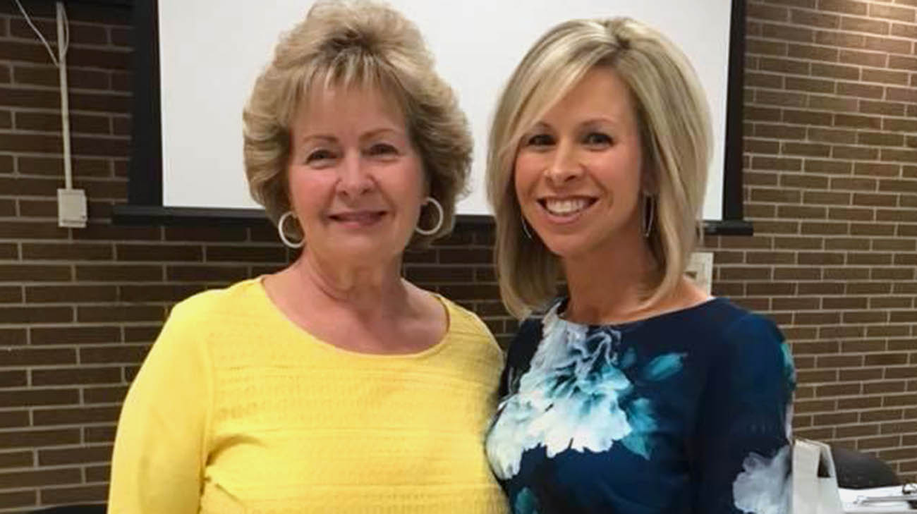 Renee with her mother, Margaret. 