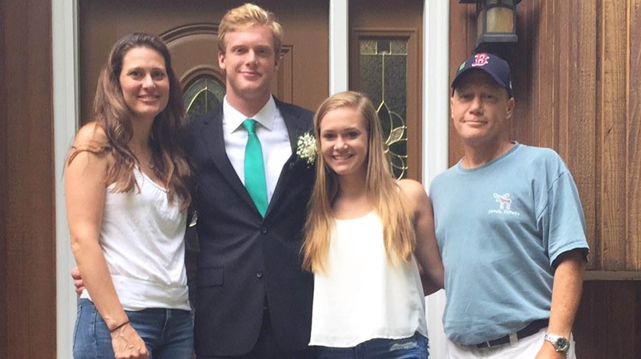 Four organ transplant recipient, Brian Stanley, with his family in 2018. 