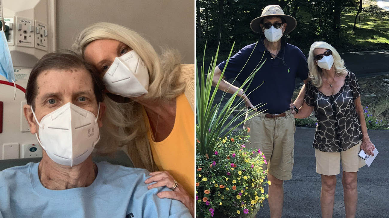 Dr. Rick Wilson and his wife, Deborah, during his recovery.