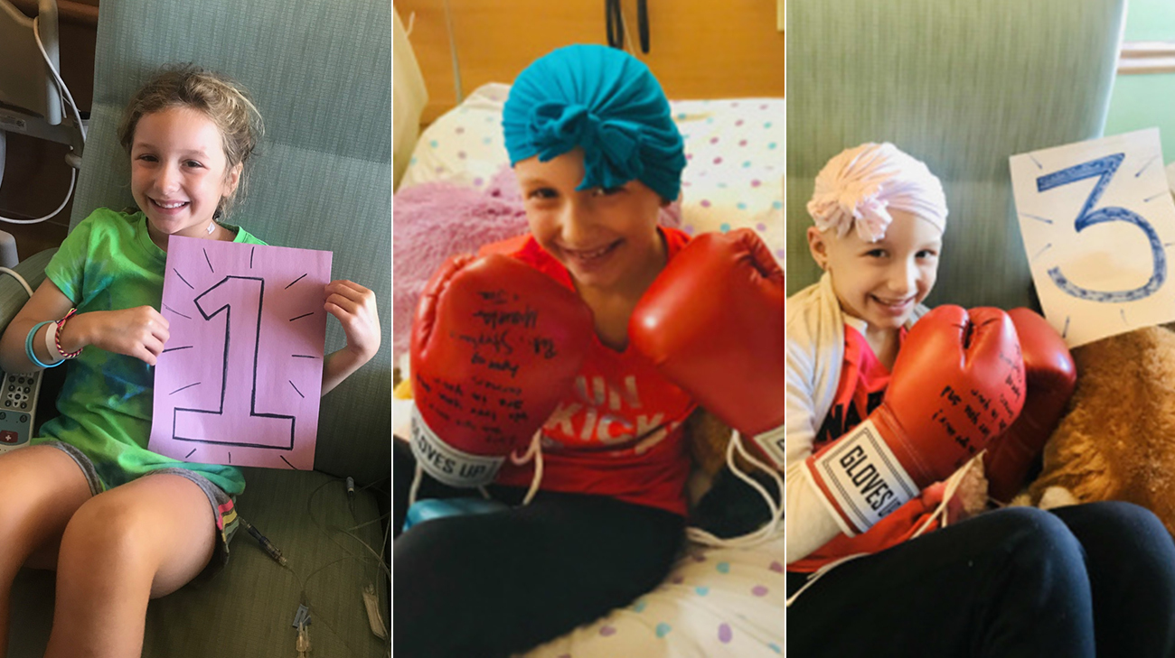 Lucy completed her first six rounds of chemotherapy at a hospital near her home in Milwaukee. (Courtesy: Spada Family)