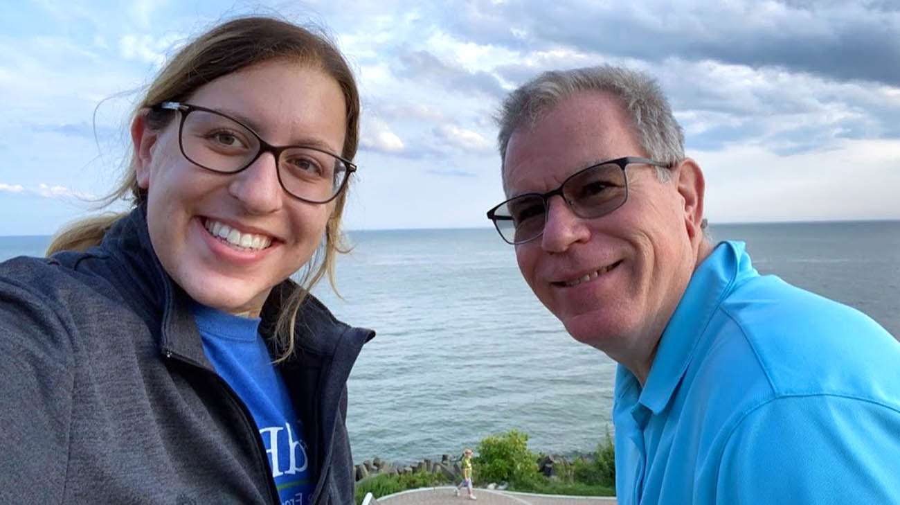 Lauren with her dad, Brad. 