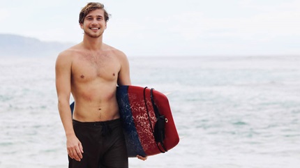 Carter Parry moved from Ohio to Hawaii to surf. 