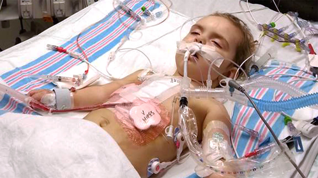 Alivia needed a heart transplant to survive. 