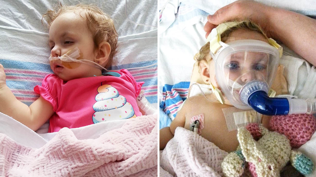 Doctors tried a number of cardiac catheterization procedures to repair Alivia’s heart, including implanting a stent to hold the restricted area open. 