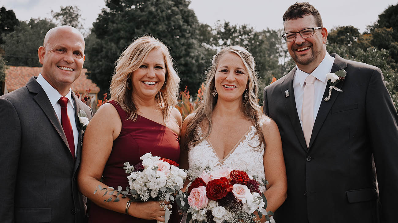 Todd, his wife, Evy, Dave's wife, Jenny, and Dave. 