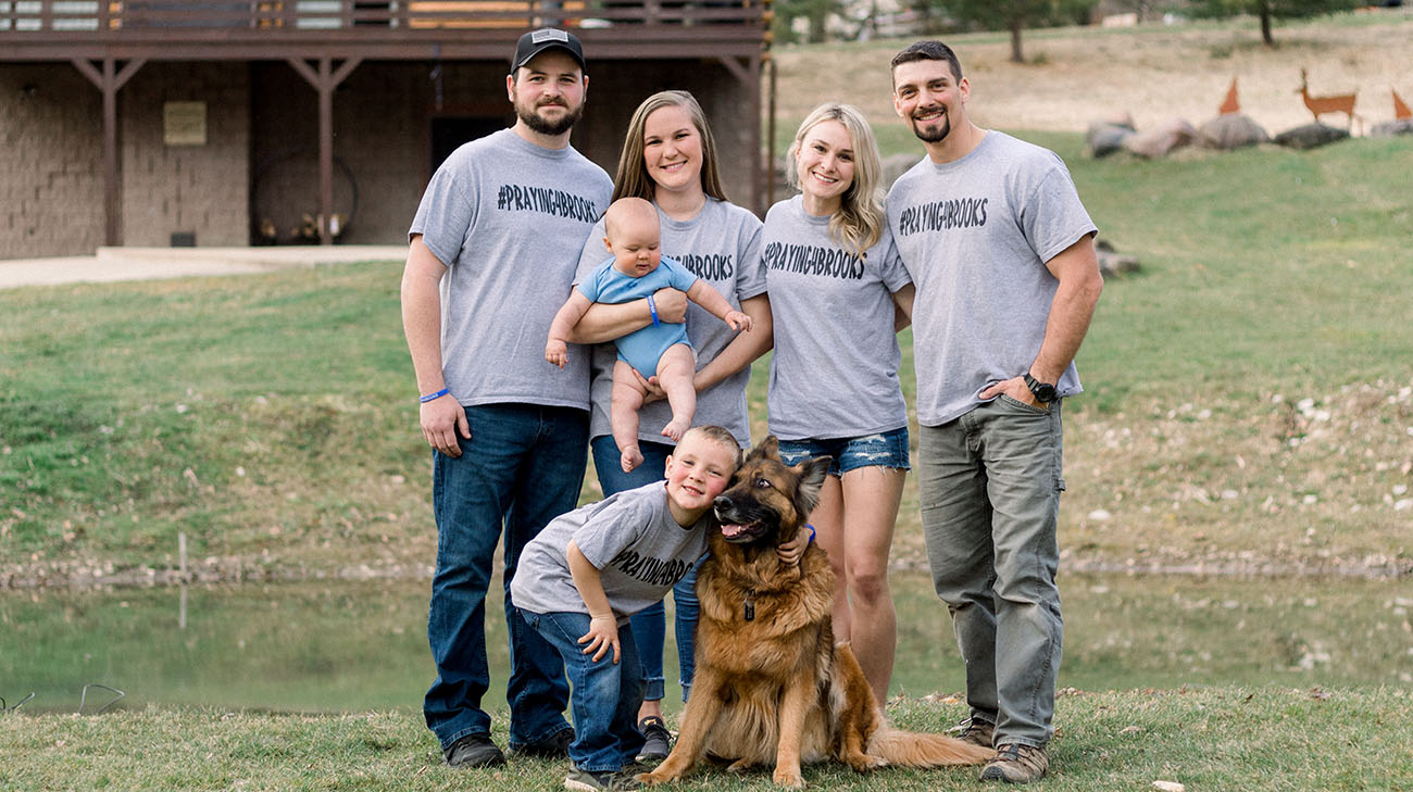 The Brooks family met Riley and Chris through social media, and stayed with them while waiting for the call for Caleb's transplant. (Courtesy: Riley Nicole Photography)