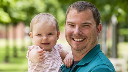 Charlotte and her father, Zeb, underwent the same brain surgery 27 years apart. 