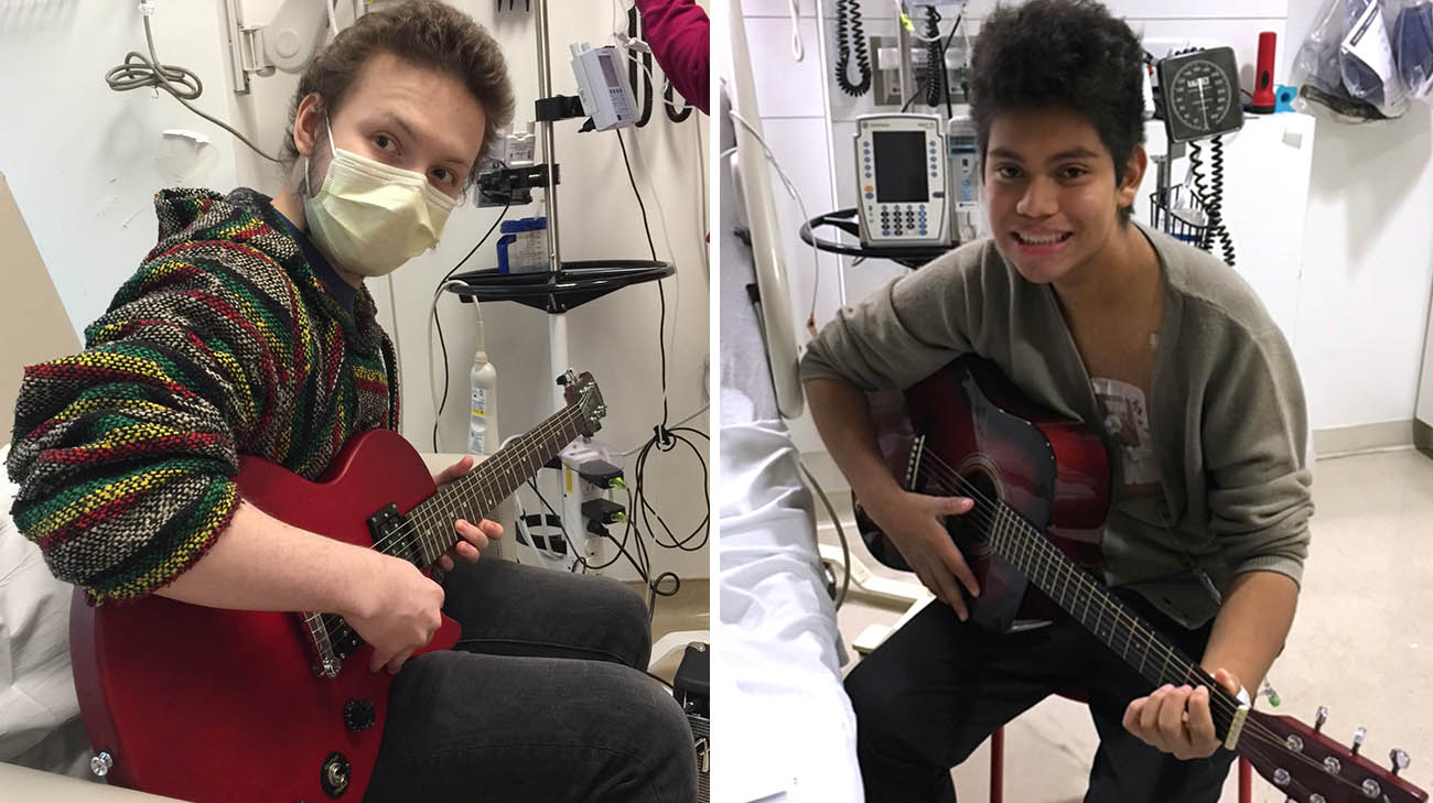 Teen cancer patients Aidan and Marco met while undergoing cancer treatment at Cleveland Clinic Children's. 