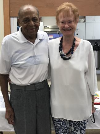 Harold Brown after surgery with his wife