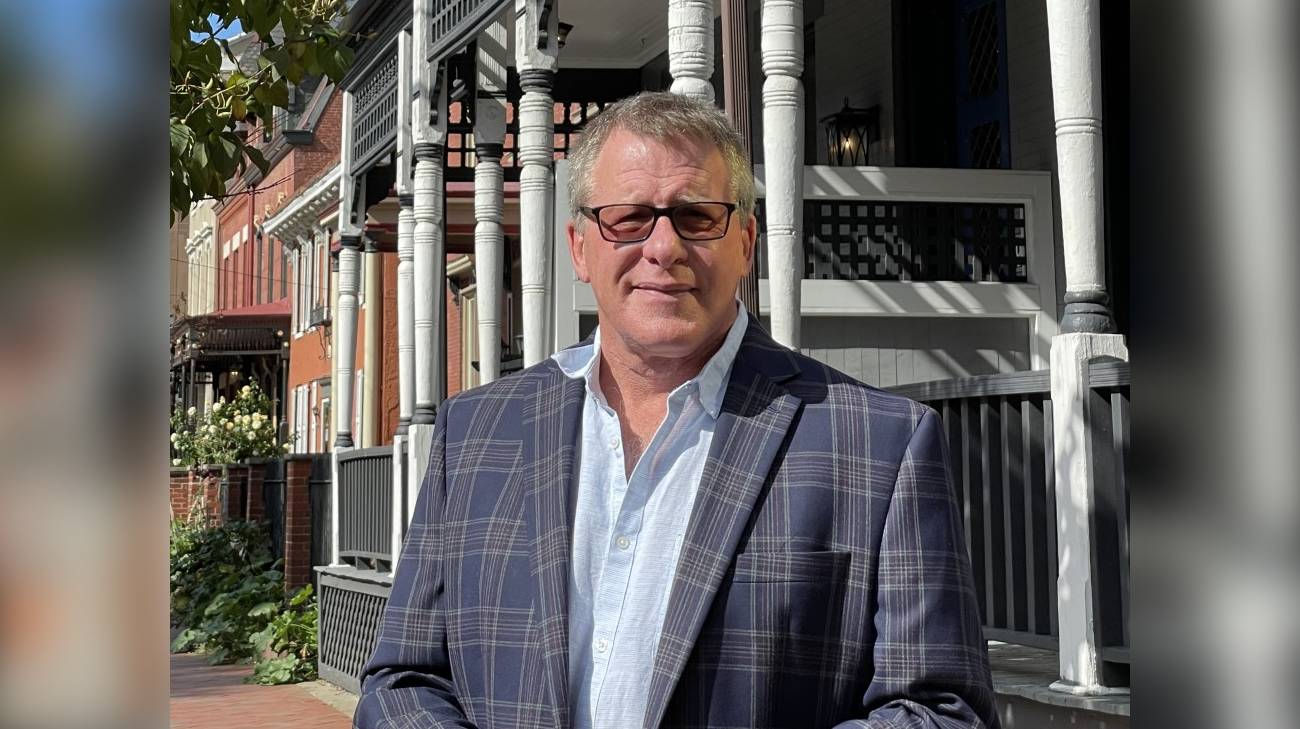 Bernie Martin in his hometown in Pennsylvania.