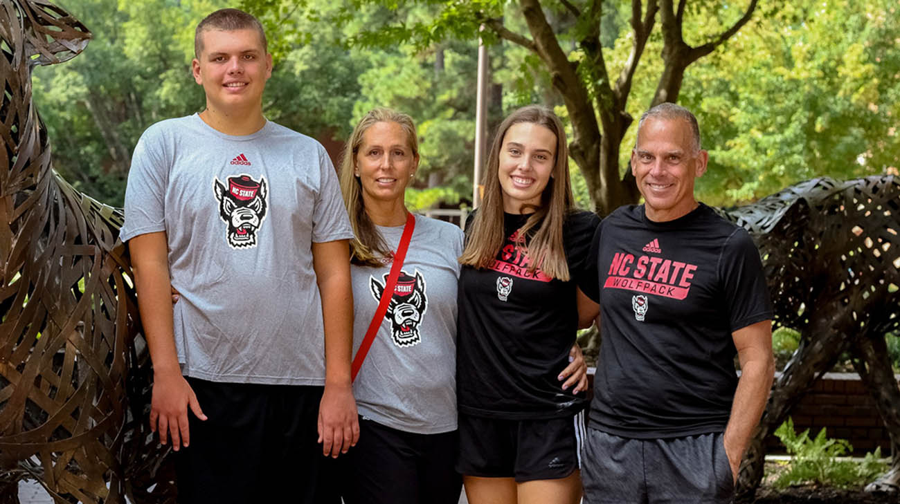 Julie Brizard and her family. 