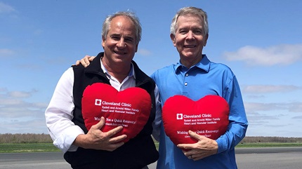Mark and Steve motivated each other throughout their recoveries from valve replacement surgery. 