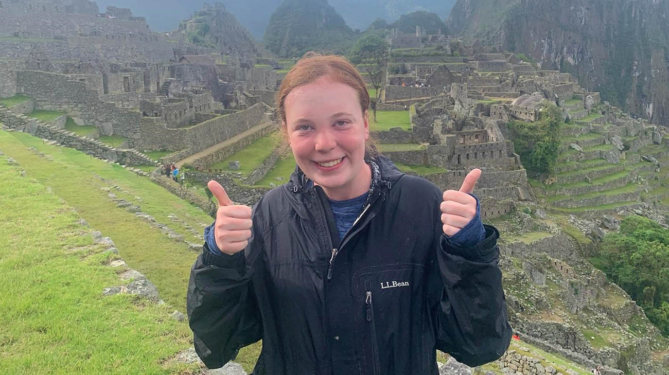 Gabi in Peru, after undergoing a procedure to treat epilepsy. 