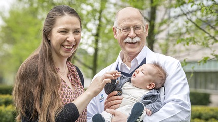 Allie with Dr. Anderson and her son, Peter, at Cleveland Clinic. 