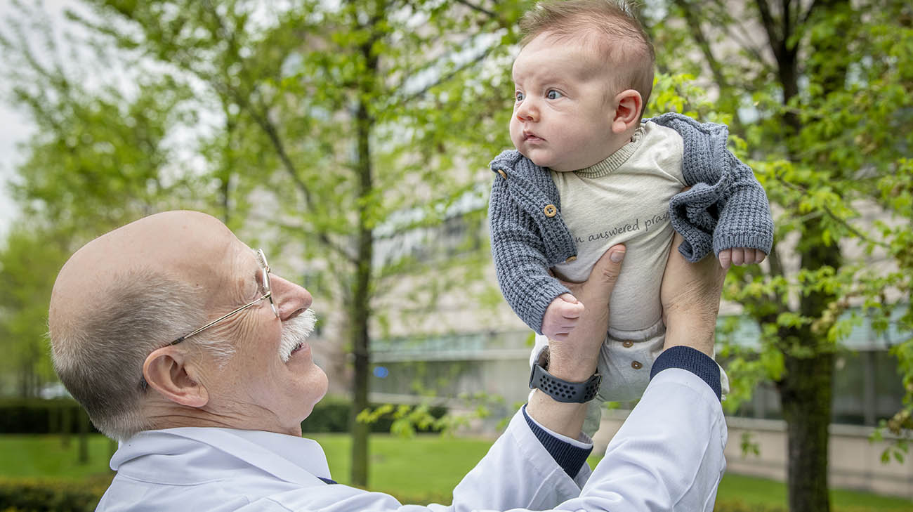 Dr. Peter Anderson feels humbled his patient, Allie, named her baby after him. 