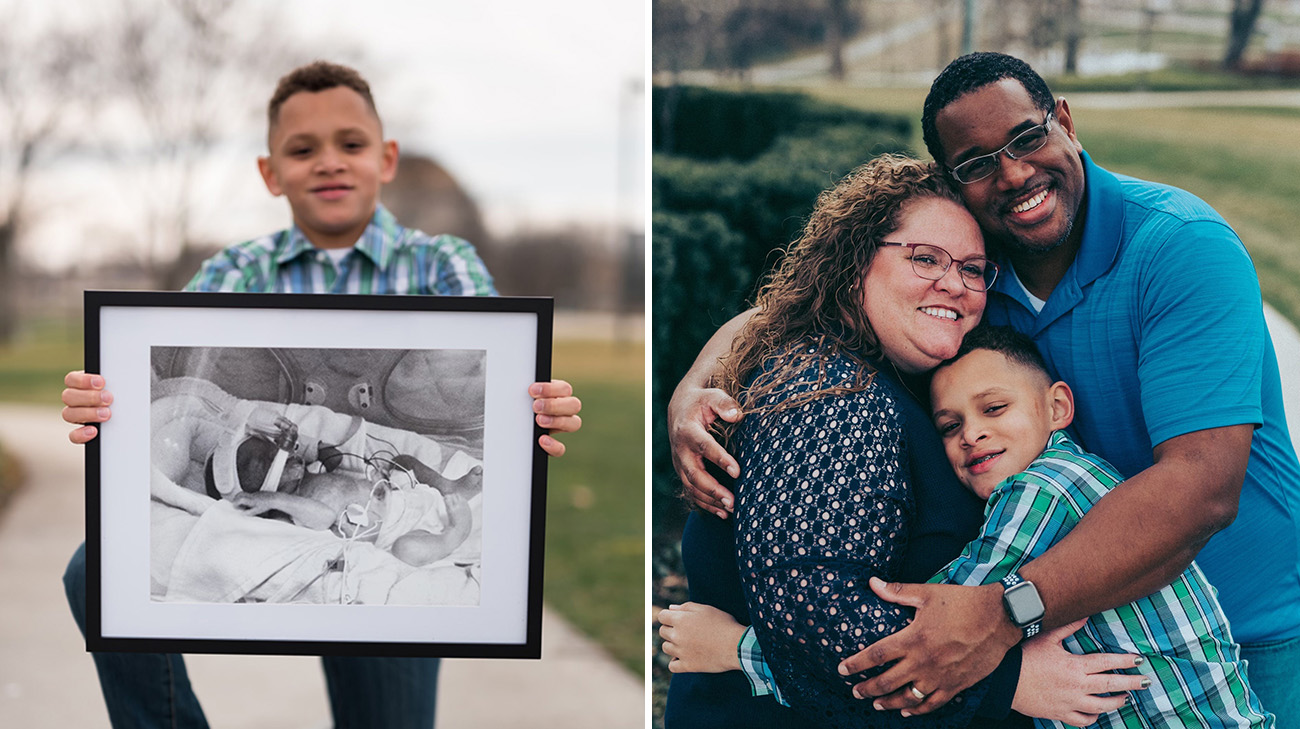Quentin and his family found support through the March of Dimes NICU Family Support program. 