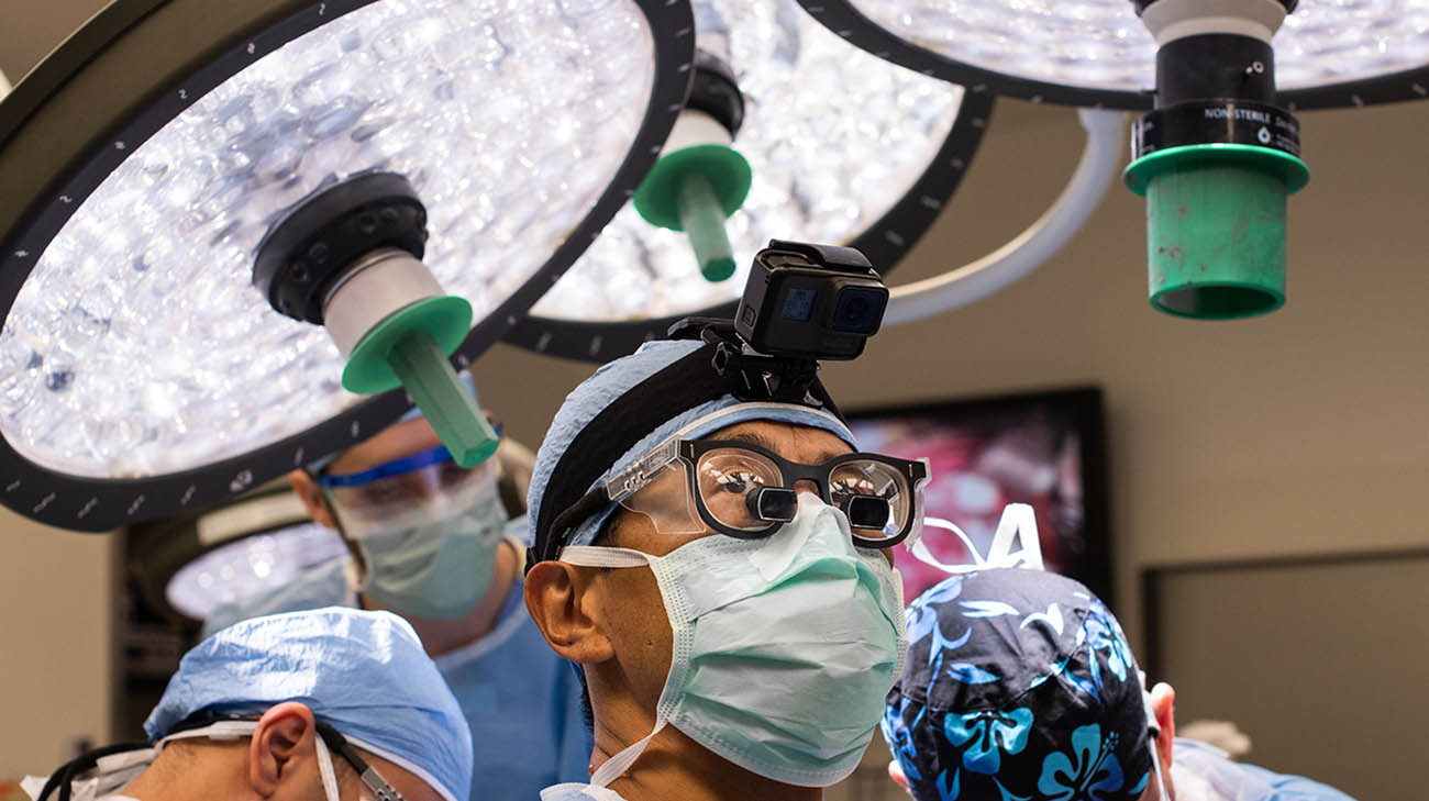 Dr. Anil Vaidya led a team of seven surgeons at Cleveland Clinic to perform a first-in-world multi-organ transplant on a patient with a rare type of appendix cancer. 