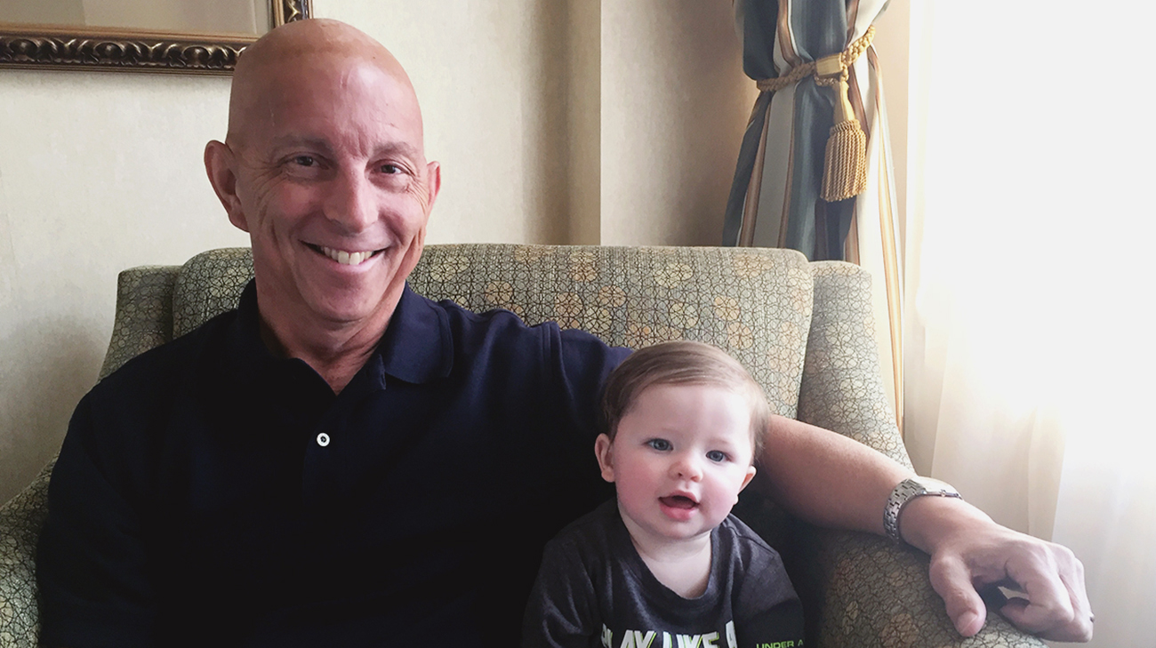 Craig Sheetz and his grandson. 
