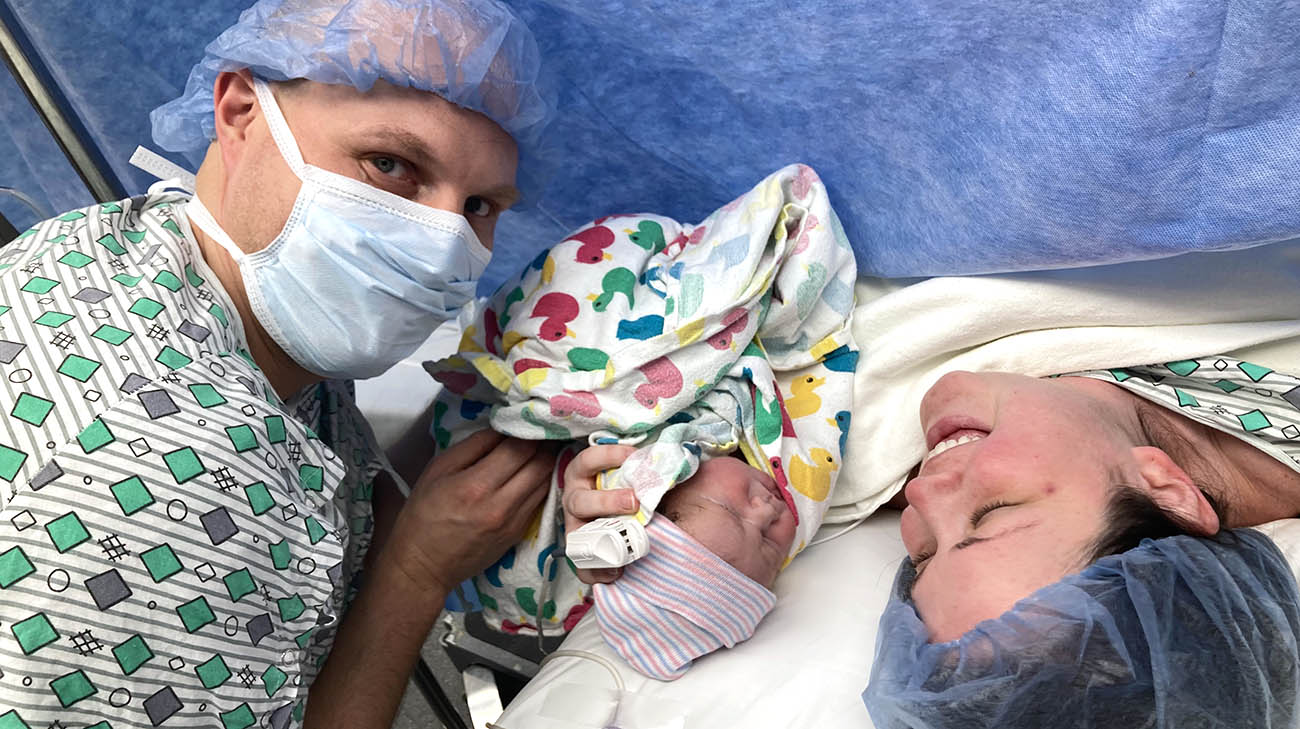 Mallory gave birth to Scotty at 36 weeks.
