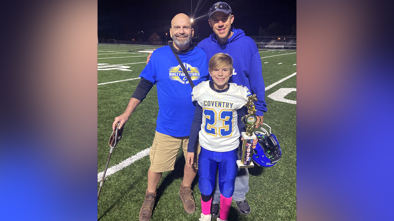 Bryan White with his son and grandson. 