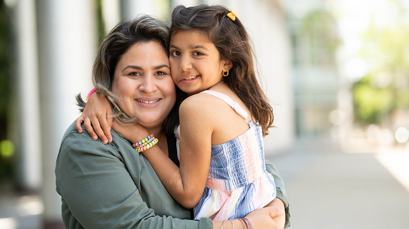 Nicole and her mom, Carolina, the day of Nicole's presurgery planning appointment. 