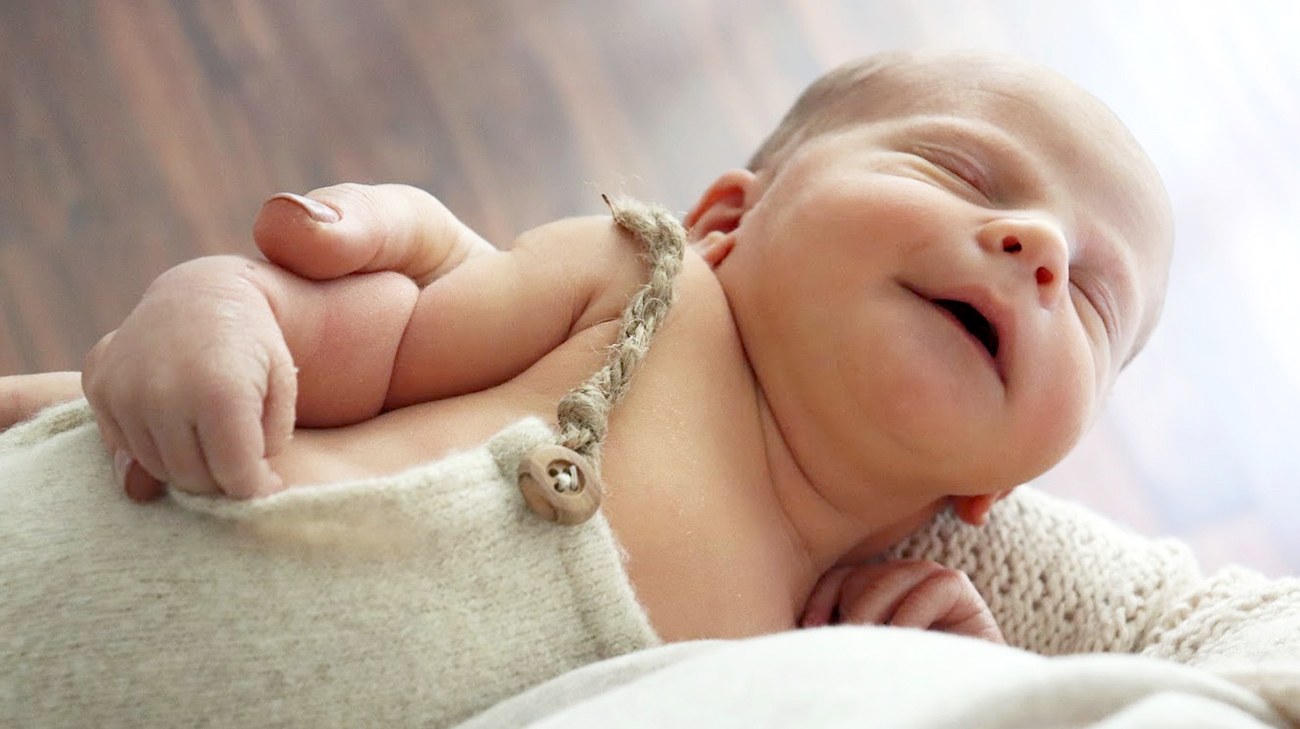 Corbin sleeping when he was a baby.