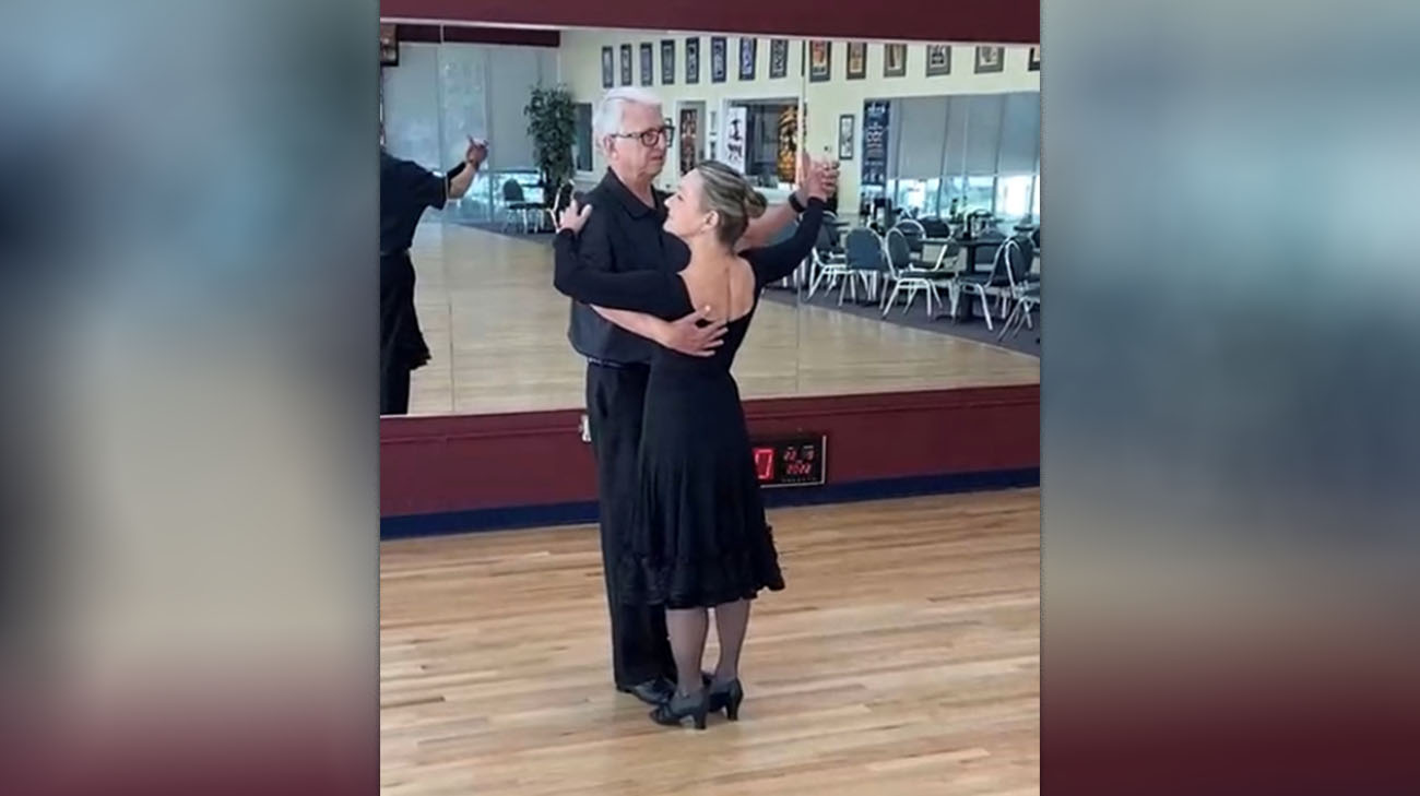 Jack and his wife, Barb, dancing again after he underwent a heart transplant at Cleveland Clinic. 