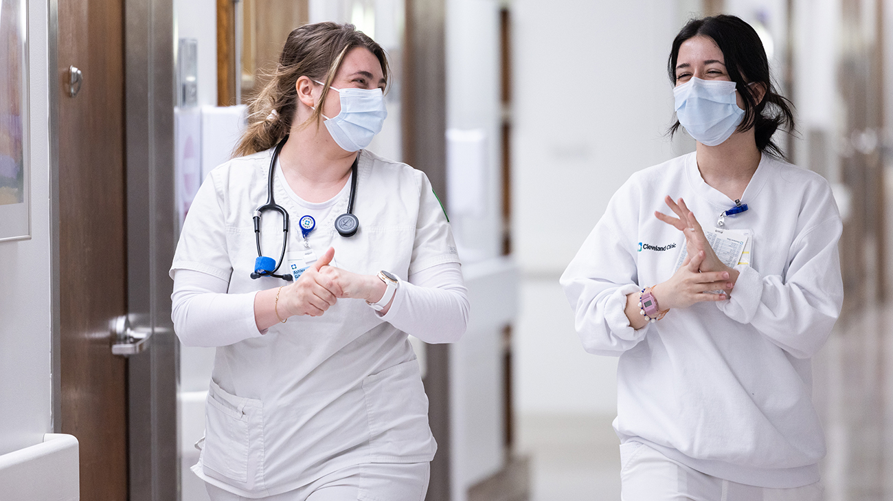 Ashley and nurse Jelena Basic.