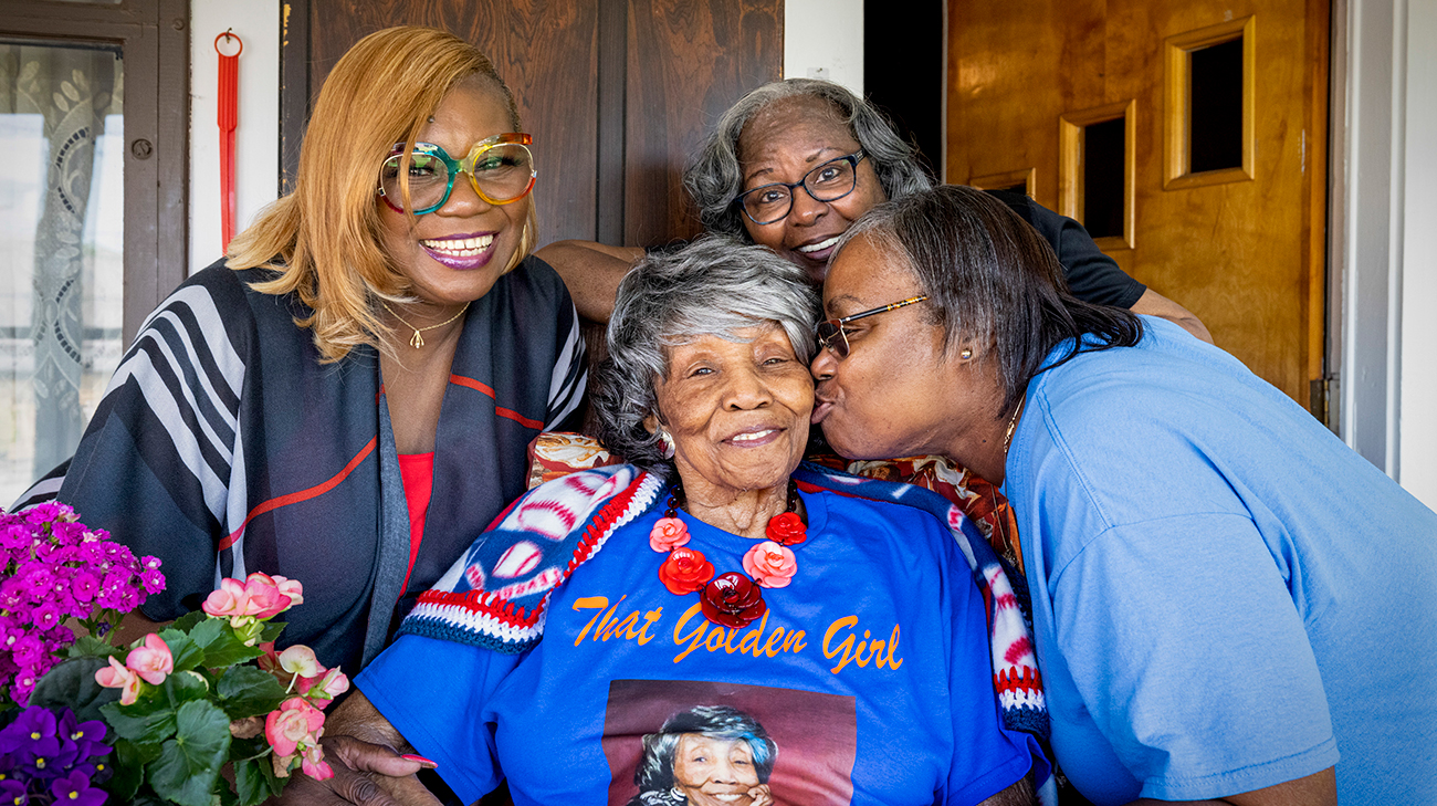 Helen Brown and her daughters. 