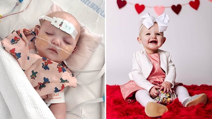 After needed treatment for her congenital heart defects, Grace was enrolled in Cleveland Clinic Children's Infant High Risk Home Monitoring Program. 