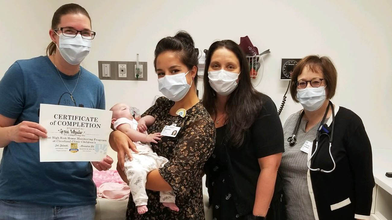After Grace, who turned 1 in March 2023, successfully recovered from her Glenn procedure, she “graduated” from the Infant High Risk Home Monitoring Program. 